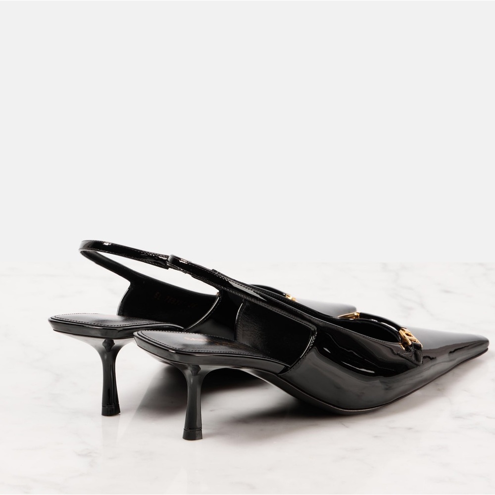 Saint Laurent
Women's Carine Slingback Pumps in Patent Leather black size 35 - Picture 3 of 14